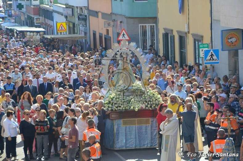La Inmaculada Concepción, este sábado por las calles de Jinámar (Foto Francisco J. Santana)